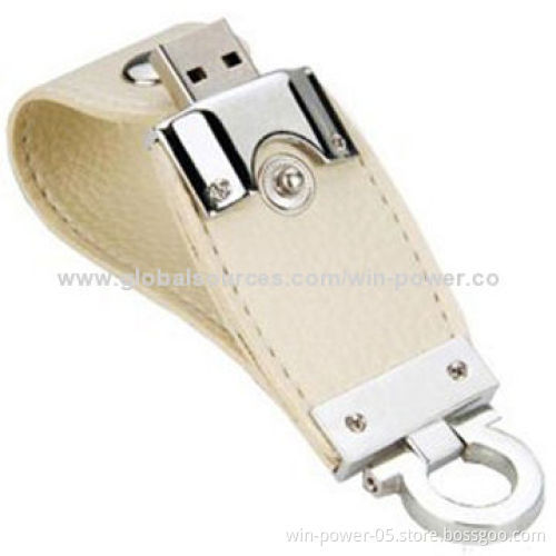 Exclusive Leather USB Flash Drive for Commercial Use, Deluxe Design, Compact Feel